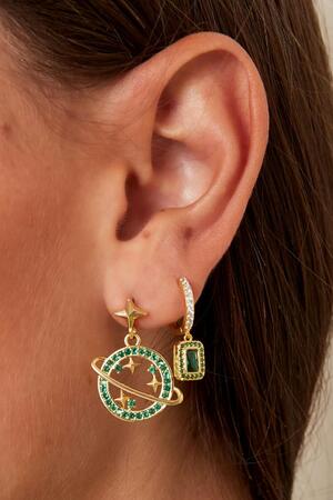 Earrings planet - Sparkle collection Fuchsia Copper h5 Picture3